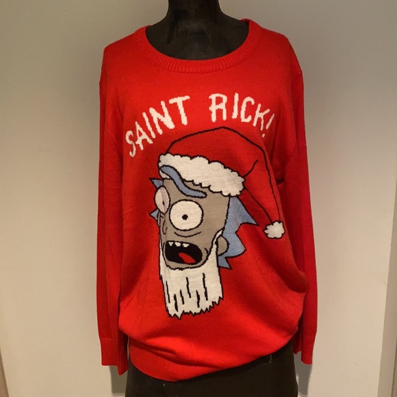 NWOT Rick & Morty Christmas Sweater - Picture 6 of 7